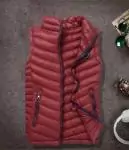 achat doudoune sans manche armani business casual chaud gilet red